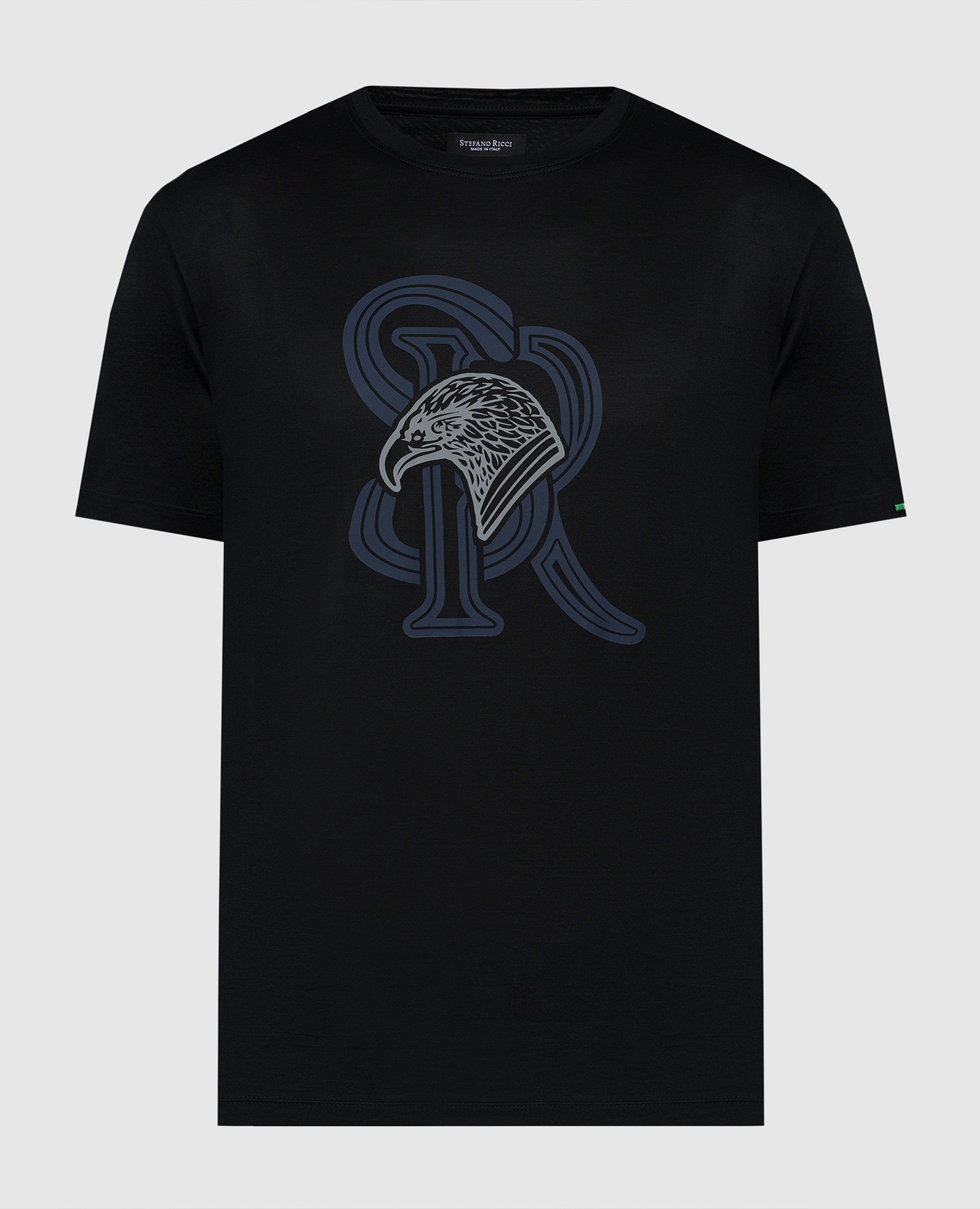 Black t-shirt with monogram logo