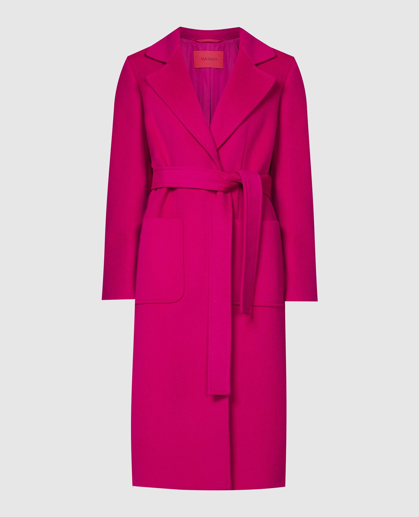 Розовое пальто RICCARDO из шерсти