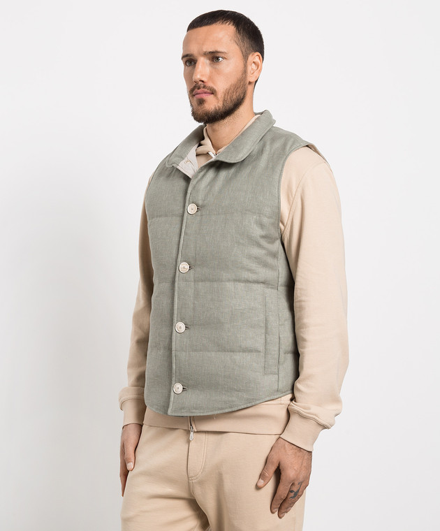 Brunello Cucinelli - Green down vest MD4951852 - buy with Greece 