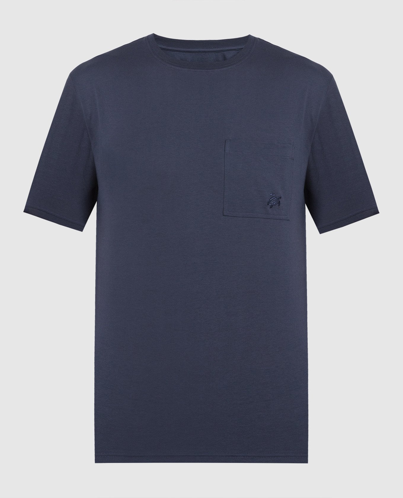 Titus blue t-shirt with logo embroidery