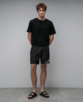 Dolce&Gabbana Чорні шорти для плавання з логотипом Dolce&Gabbana M4E71TFUSFW