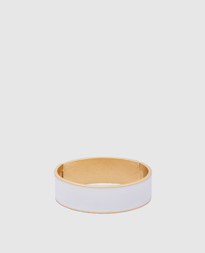 Francesca Bianchi Design Білий браслет з покриттям 24-каратним золотом 11A