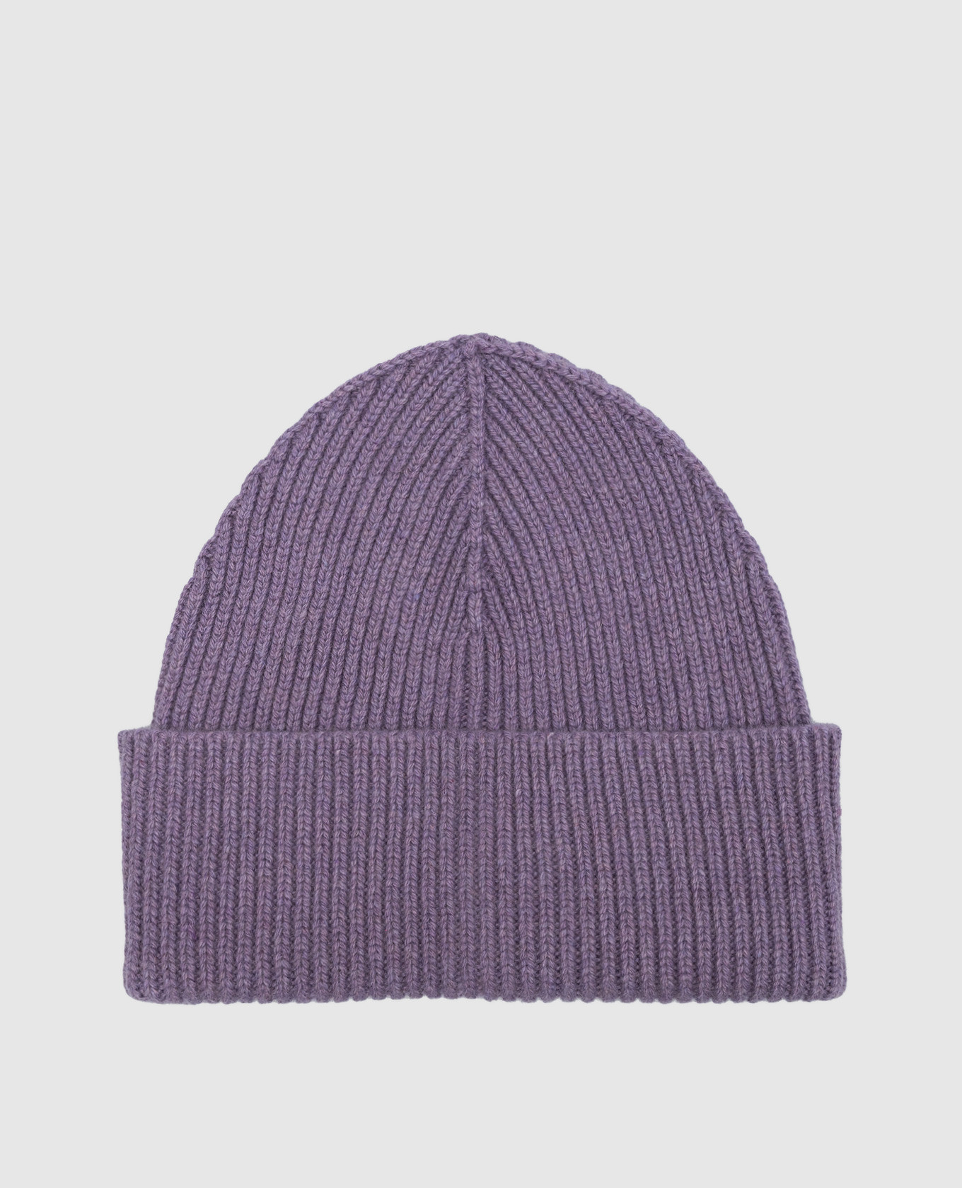 Фиолетовая шапка из кашемира