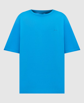 Juun.j Голубая футболка Uintessence с вышивкой логотипа JC4342P04P