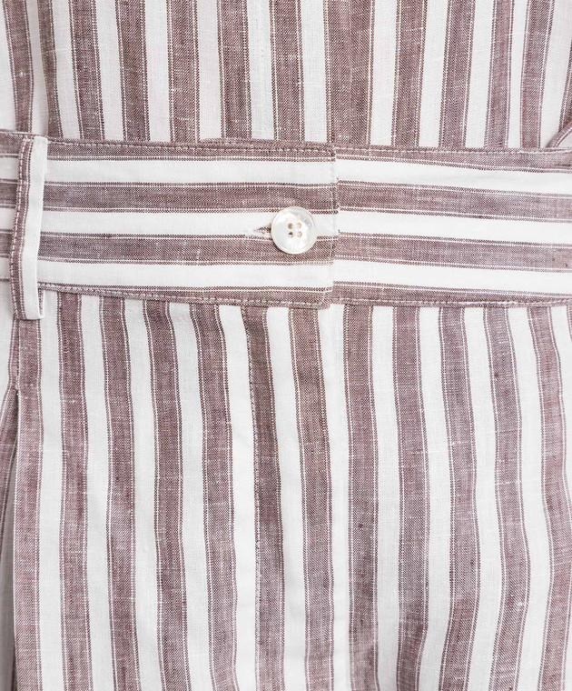 Kiton Brown striped shorts D51115H07301 image 5