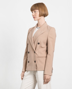 Brunello Cucinelli Бежевий двобортний жакет M0R242368P