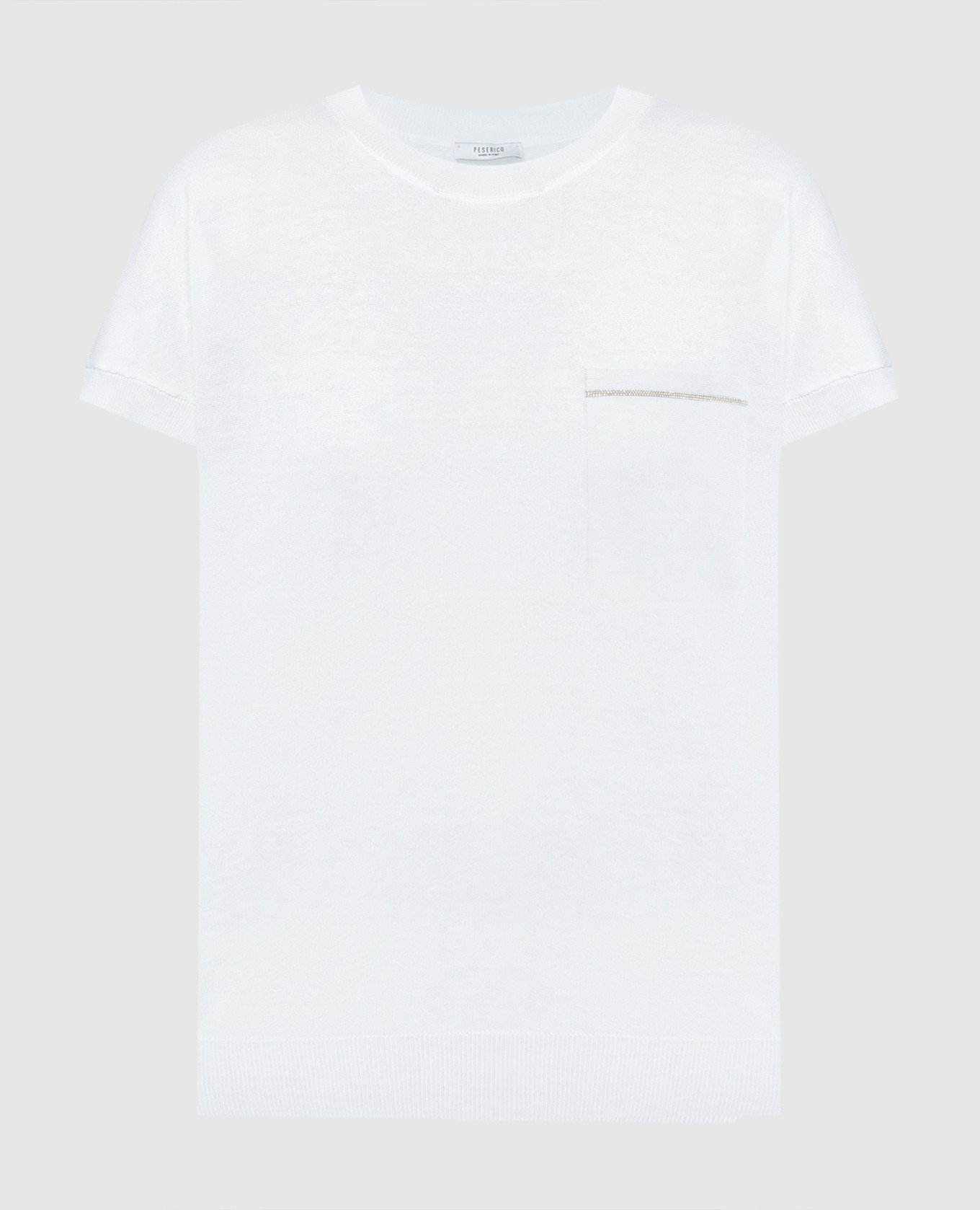 White t-shirt with monil chain