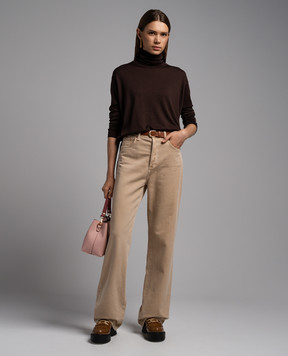John Smedley Коричневый гольф Mallery из шерсти MALLERY