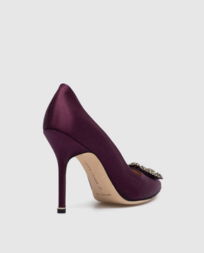 Manolo Blahnik Фіолетові човники Hangisi з кристалами HANGISI