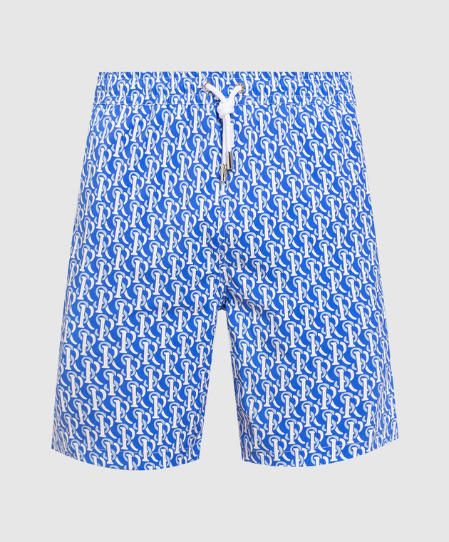 Stefano Ricci Blue logo print swim shorts MMB0200007B47401