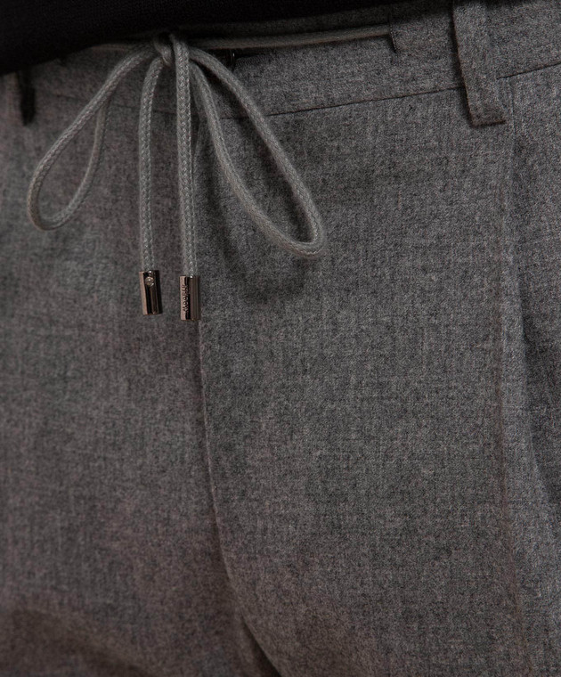 MooRER Gray wool and cashmere trousers ANTONFSR image 5