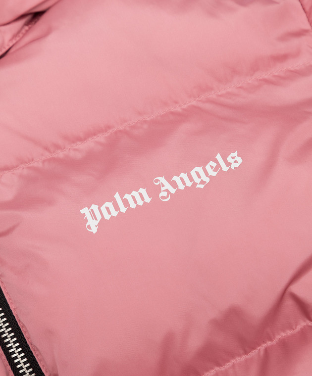 Palm Angels Детская розовая куртка с логотипом PGED001F22FAB001610 изображение 3