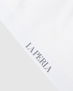 LA PERLA Дитячий білий топ з логотипом 51339814