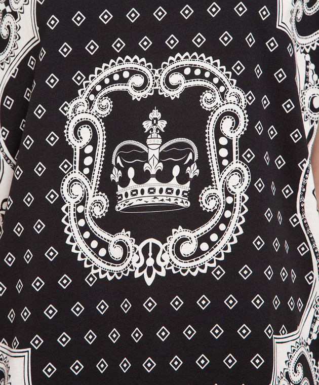 Dolce&Gabbana Black t-shirt with contrasting print G8LC1TFI7HC image 5