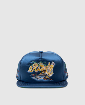 Rhude Синяя кепка PALM EAGLES с вышивкой логотипа RHPS24HA06307302