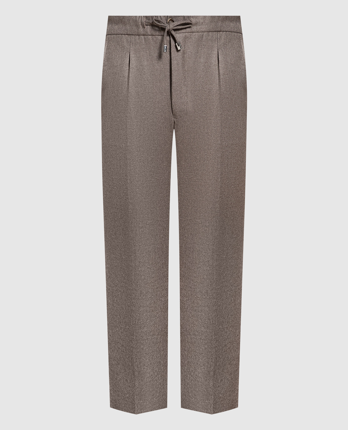 Gray pants made of wool and cashmere