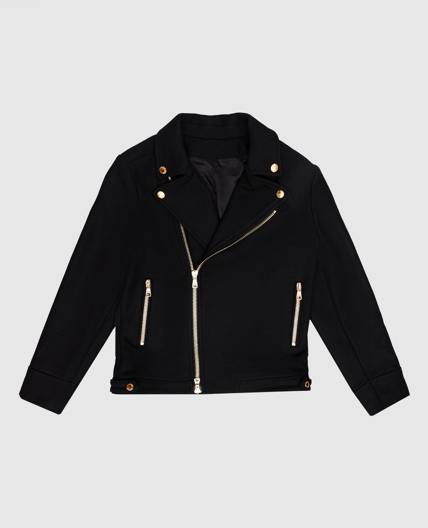 

Детская черная двубортная куртка, Черный, Куртки