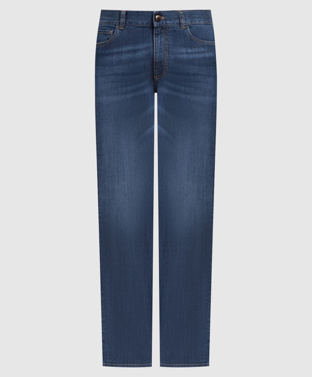 Canali Blue jeans with a distressed effect PD0000391700