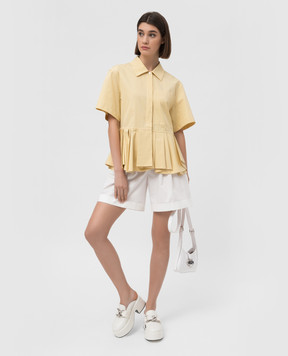 Jil Sander Жовта блуза із защипами JSPU601755WU245200