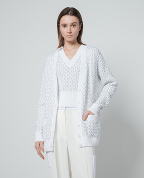 Missoni Білий кардиган з паєтками DS24SM0GBK033O