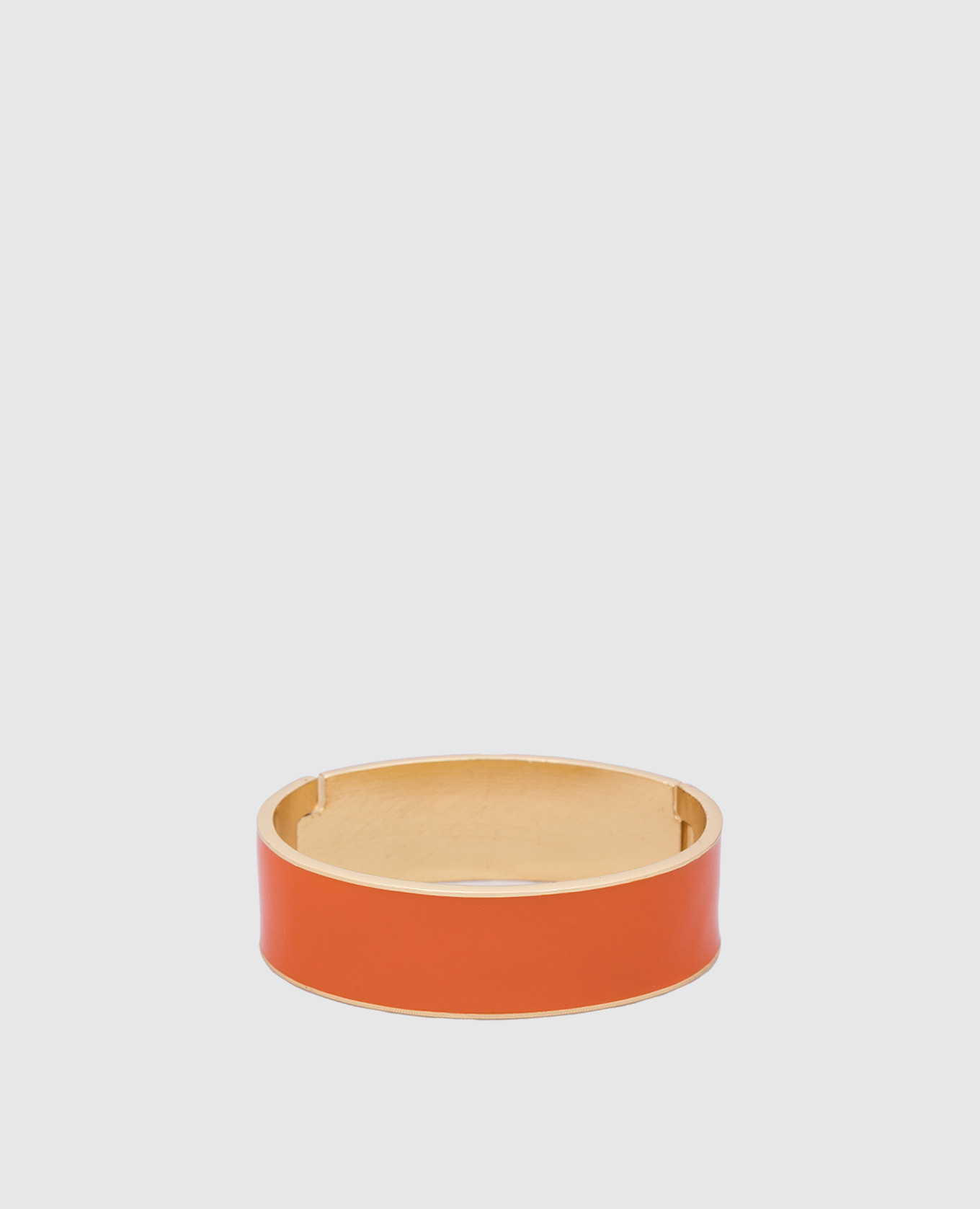 Orange bracelet with 24-karat gold plating