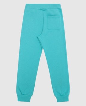 Balmain Дитячі блакитні джогери з голографічним логотипом BS6S90Z0081410