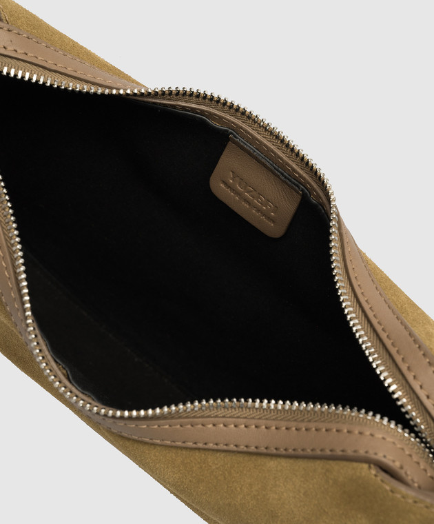 YUZEFI Замшева сумка-хобо кольорку хакі Fortune Cookie FORTUNECOOKIE зображення 4