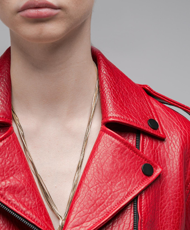 Babe Pay Pls Красная кожаная косуха с тиснением 2307ARIZONARED изображение 5