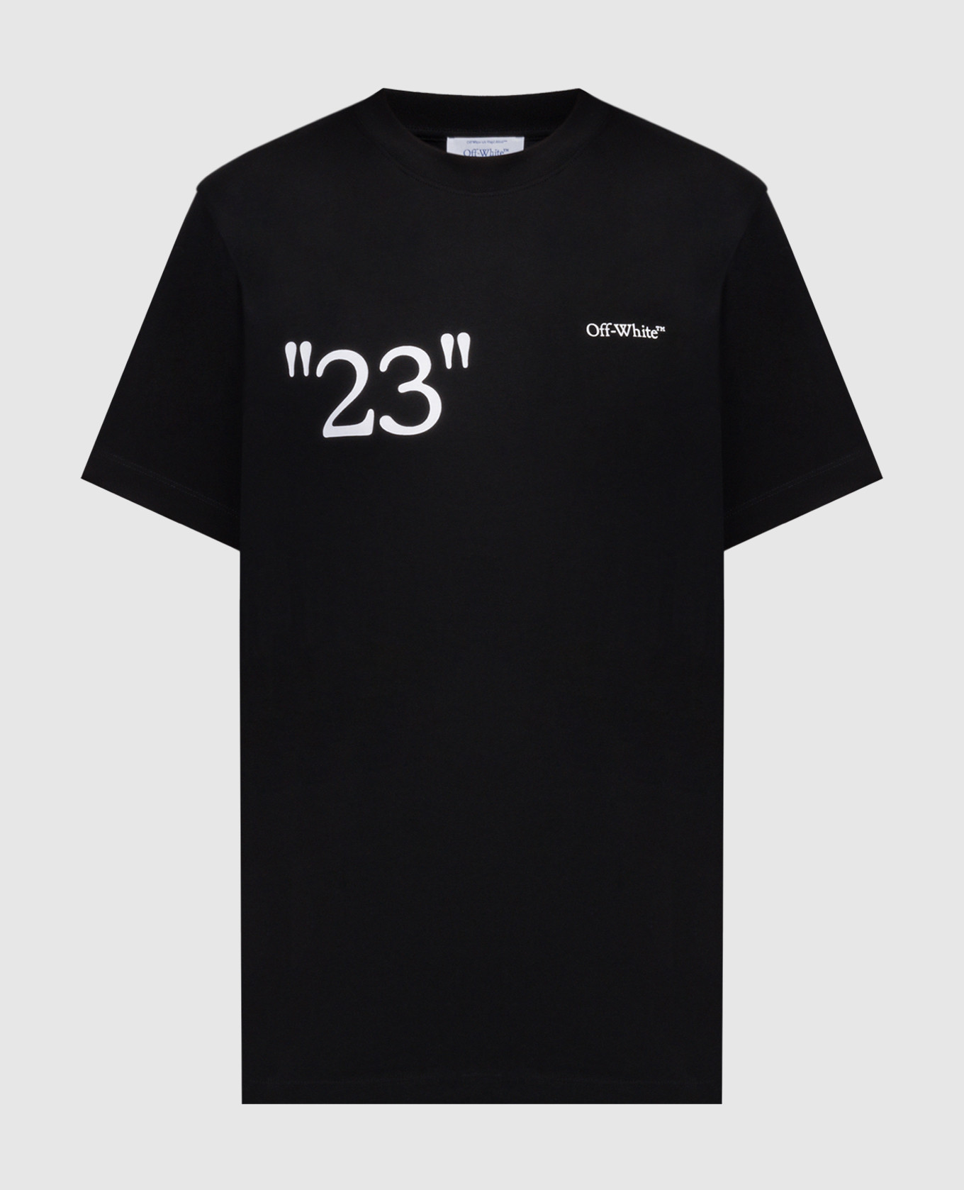 Black t-shirt with 23 logo print