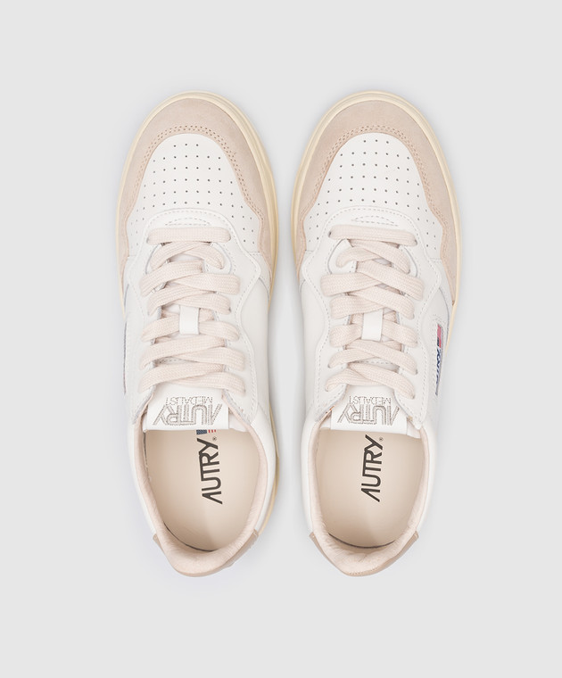 AUTRY White leather sneakers with logo A13IAULWLS58 image 4