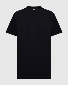 Toteme Чорна футболка прямого крою 2325043786