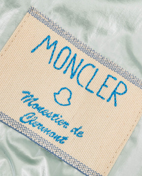 Moncler ENFANT Дитяча зелена вітровка з логотипом 1A0007453A3H810