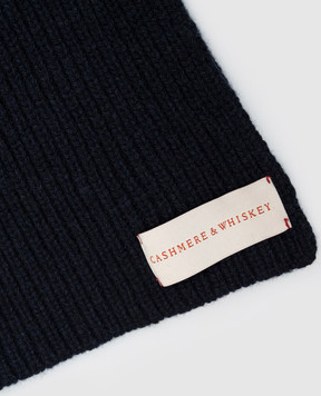 Cashmere&Whiskey Синий шарф из кашемира AU1901305341MI