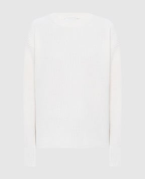 Ballantyne Білий светр з вовни вільного крою B1P5687W114