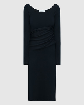 CO Черное платье из шерсти 8781XEM