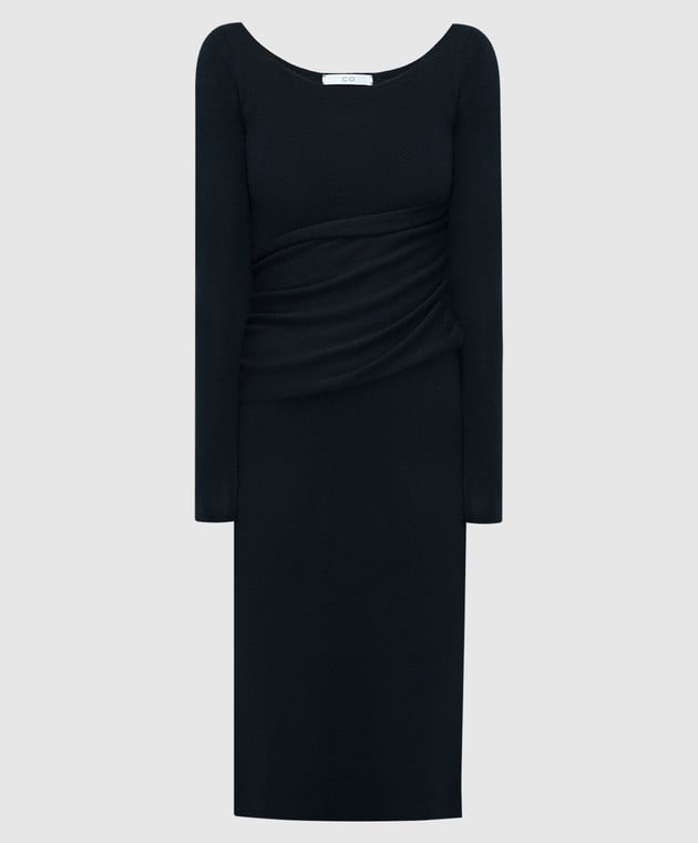 CO Black dress made of wool 8781XEM