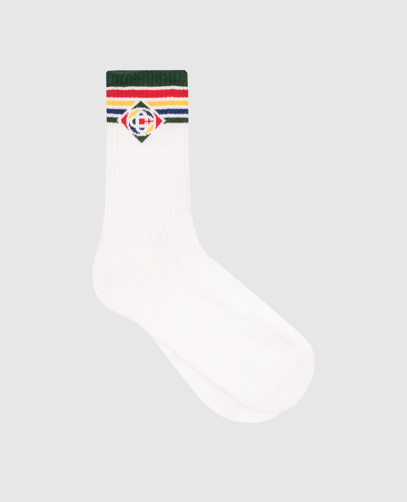 Белые носки с узором логотипа