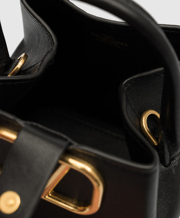 Valentino - Black leather mini bag with VLogo Signature logo