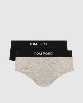 Tom Ford Набор трусов-слипов с логотипом. T4XC11040