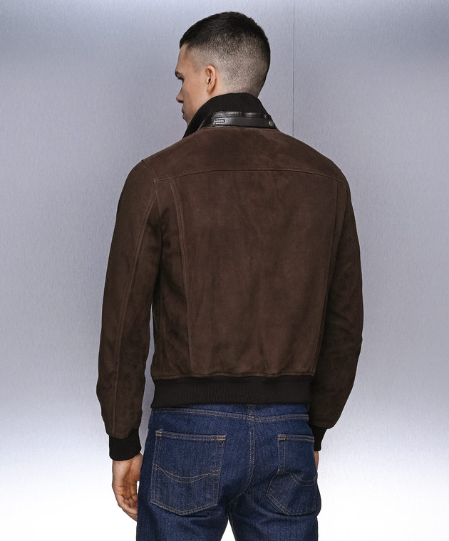 Tom Ford - Коричневая замшевая куртка LBB001LMS003S23 купить в Symbol