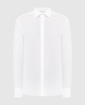 Brunello Cucinelli Біла сорочка із льону MB6081718