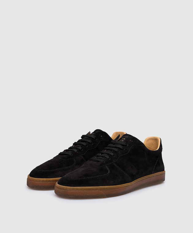 Brunello Cucinelli Черные замшевые сникеры MZUSILN272 изображение 2