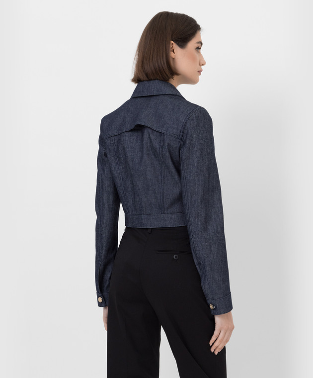 Fendi Укорочена джинсова куртка з вишивкою FLF655AIDC зображення 4