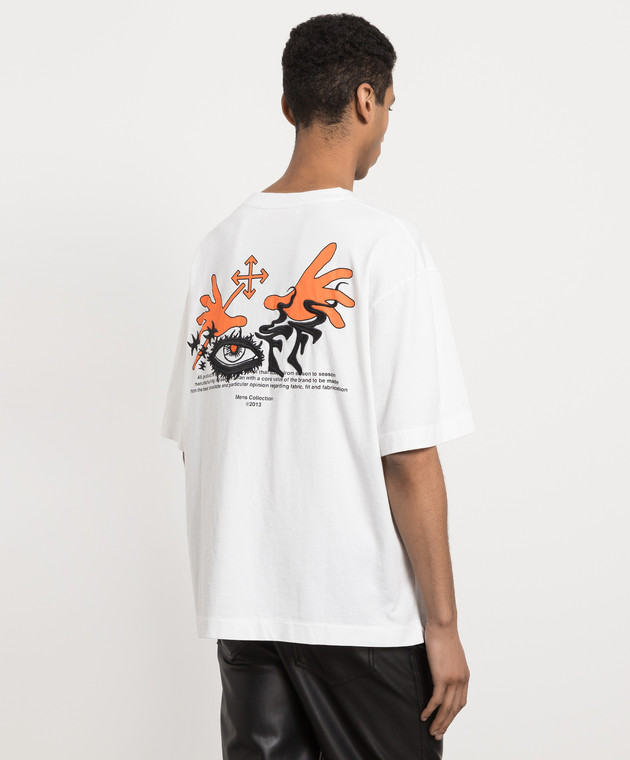 Off-White T-shirt girocollo con logo OBAA002S22JER010 main image 1