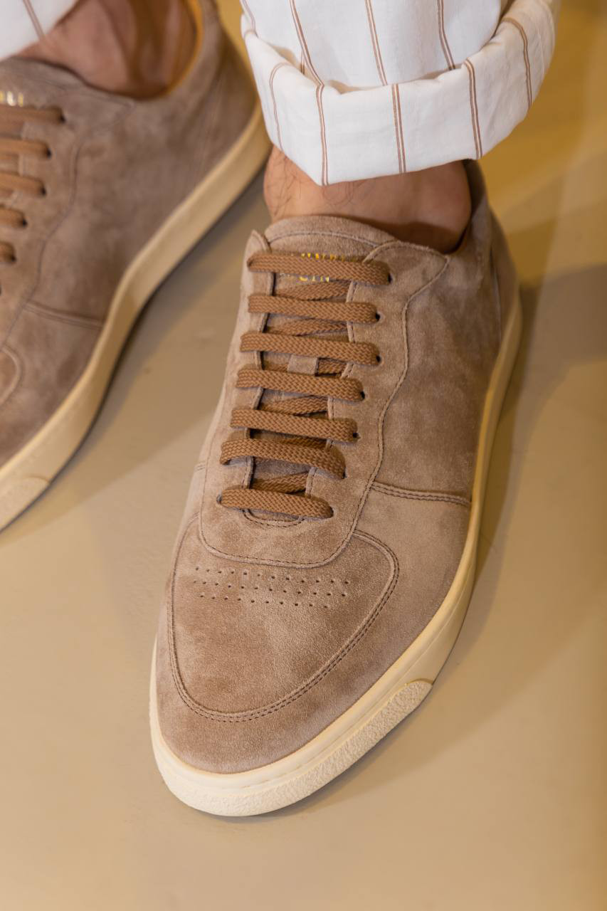 Brunello Cucinelli Коричневі замшеві кеди MZUSILN272 зображення 6