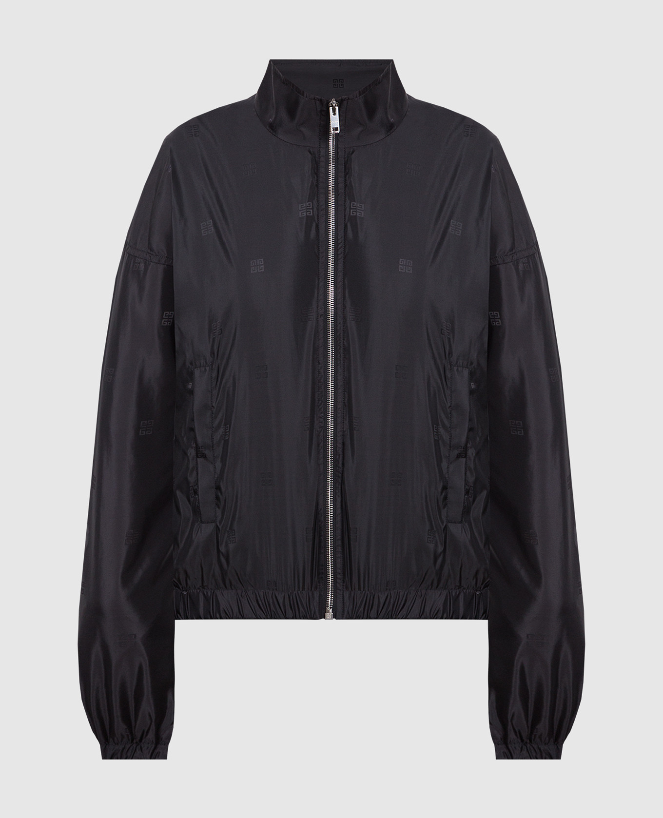 

Черная ветровка в принт логотипа, Черный, Ветровки