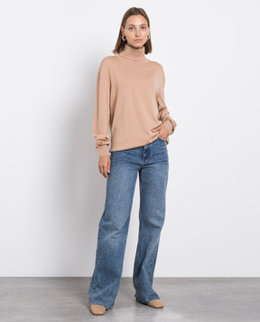 Jil Sander Бежевый гольф из шерсти J04GP0002J14532