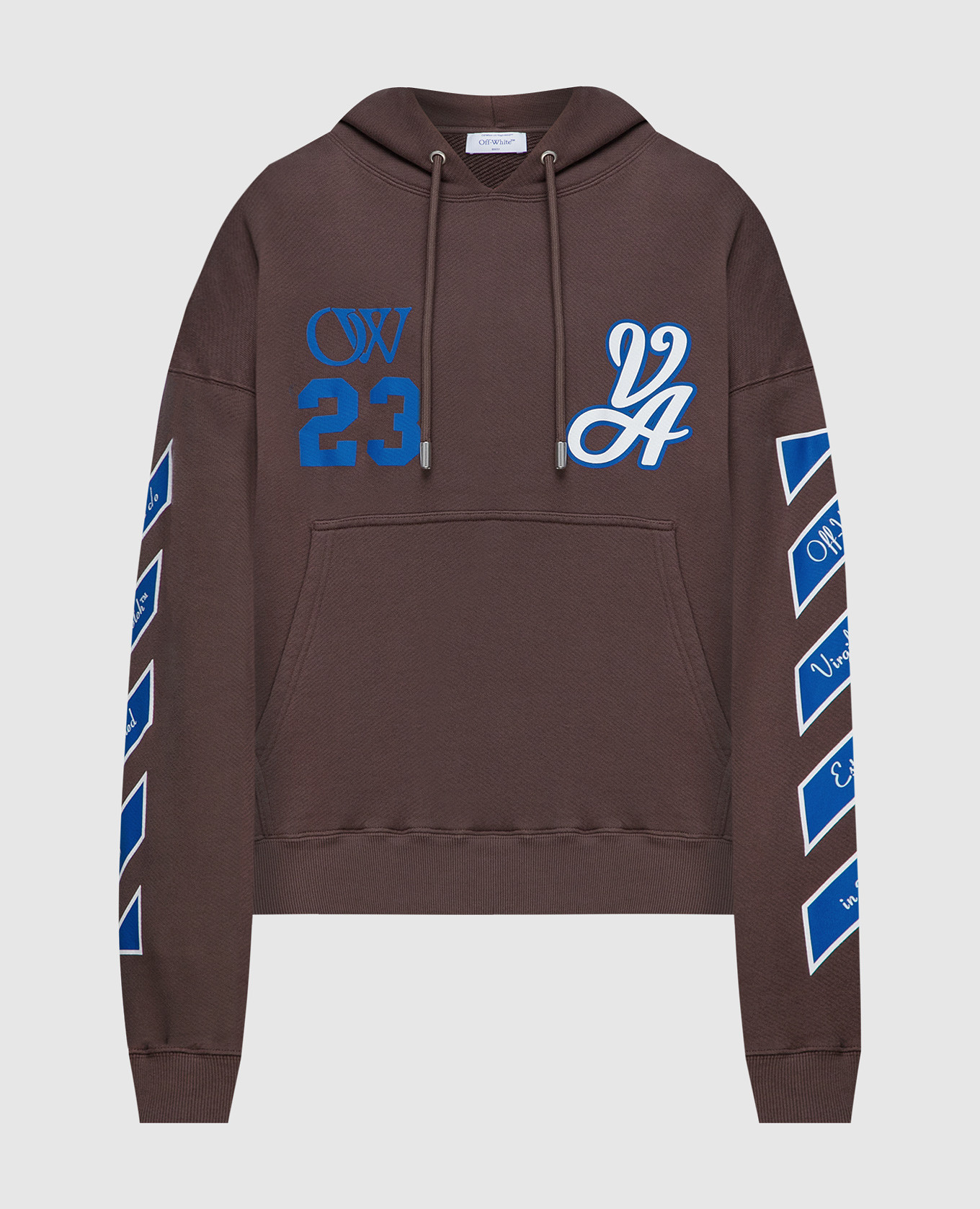 Brown printed hoodie