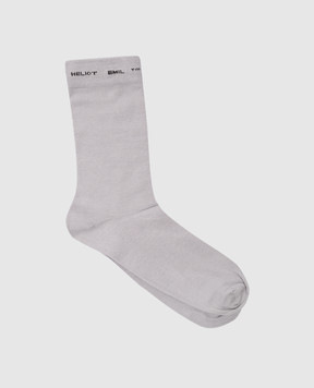 Heliot Emil Сірі шкарпетки з логотипом 1646C01
