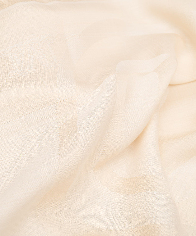Max Mara FABIA beige scarf made of wool and silk FABIA изображение 3